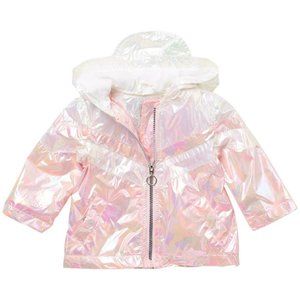 *NEW* Urban Republic Hooded Lite-weight Vinyl Raincoat Anorak Baby Girls 18M,24M